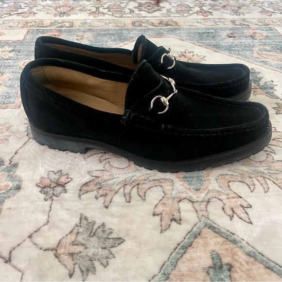 Gucci Suede Horsebit Loafers - Picture 2 of 16